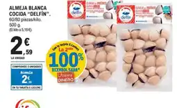 E.Leclerc DELFÍN Almeja blanca cocida oferta