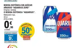 E.Leclerc AQUARIUS ZERO Bebida isotónica sin azúcar añadido oferta