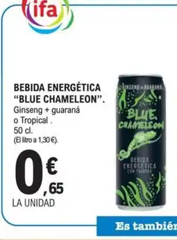 E.Leclerc BLUE CHAMELEON Bebida energética oferta