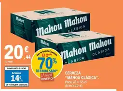 E.Leclerc MAHOU CLÁSICA Cerveza oferta