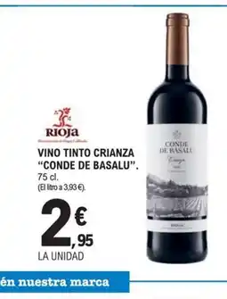 E.Leclerc CONDE DE BASALU Vino tinto crianza oferta