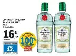 E.Leclerc TANQUERAY RANGPUR LIME Ginebra oferta