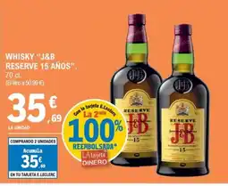 E.Leclerc J&B RESERVE 15 AÑOS Whisky oferta