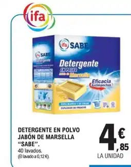 E.Leclerc SABE Detergente en polvo jabón de marsella oferta