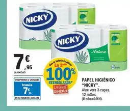 E.Leclerc NICKY Papel higiénico oferta