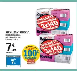 E.Leclerc RENOVA Servilleta oferta
