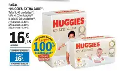 E.Leclerc HUGGIES EXTRA CARE Pañal oferta