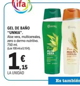 E.Leclerc UNNIA Gel de baño oferta