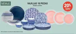 E.Leclerc Vajillas 18 piezas oferta