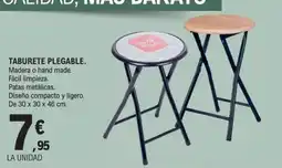 E.Leclerc Taburete plegable oferta