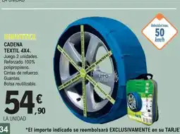 E.Leclerc DRIVETEX Cadena textil 4x4 oferta