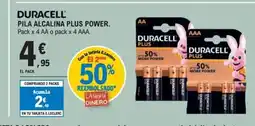 E.Leclerc DURACELL Pila alcalina plus power oferta