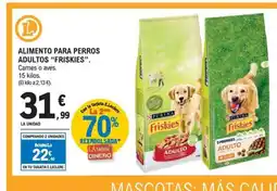 E.Leclerc FRISKIES Alimento para perros adultos oferta