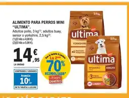 E.Leclerc ULTIMA Alimento para perros mini oferta