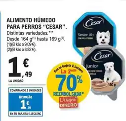 E.Leclerc CESAR Alimento húmedo para perros oferta