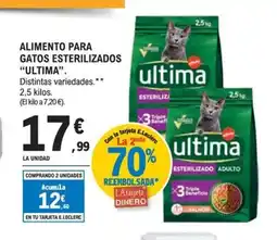 E.Leclerc ULTIMA Alimento para gatos esterilizados oferta
