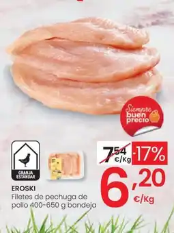Eroski EROSKI Filetes de pechuga de pollo oferta