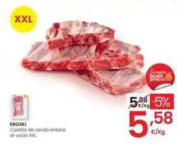 Eroski EROSKI Costilla de cerdo entera al vacío XXL oferta