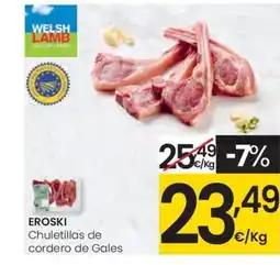 Eroski EROSKI Chuletillas de cordero de Gales oferta