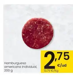 Eroski Hamburguesa americana individual oferta
