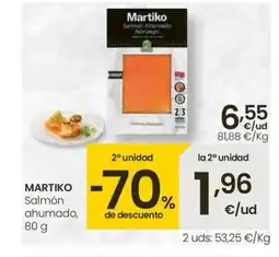Eroski MARTIKO Salmón ahumado oferta