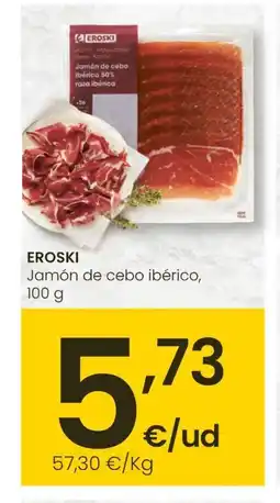 Eroski EROSKI Jamón de cebo ibérico oferta