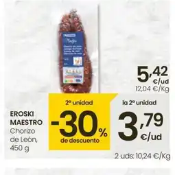 Eroski EROSKI MAESTRO Chorizo de León oferta