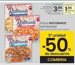 Eroski DR. OETKER Pizza Ristorante quattro formaggi oferta