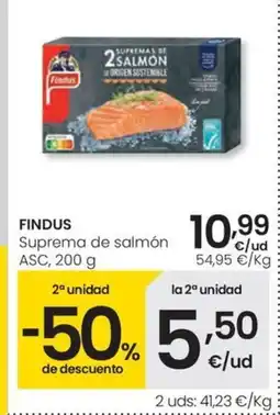 Eroski FINDUS Suprema de salmón ASC oferta
