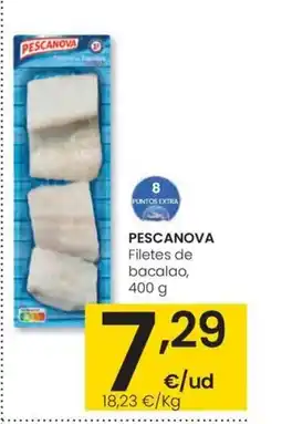 Eroski PESCANOVA Filetes de bacalao oferta