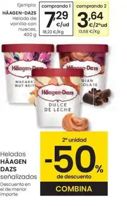 Eroski HÄAGEN DAZS Helado de vainilla con nueces oferta