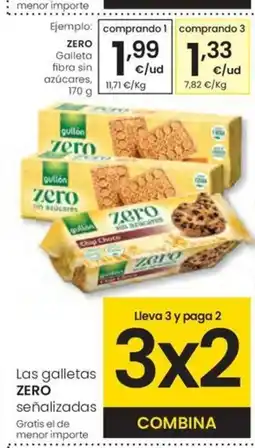 Eroski ZERO Galleta fibra sin azúcares oferta