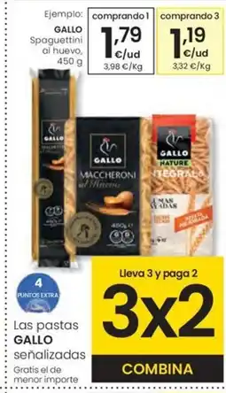 Eroski GALLO Spaguettini al huevo oferta