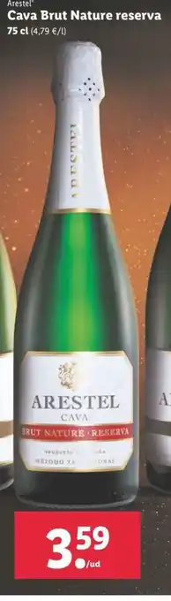Lidl Cava brut Nature reserva 75cl oferta