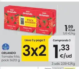 Eroski ORLANDO Tomate frito oferta