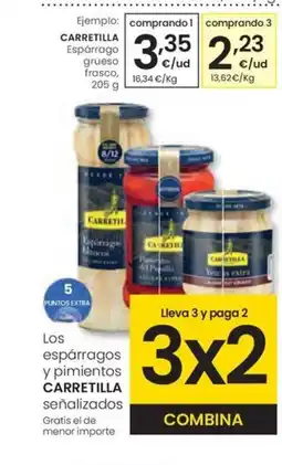 Eroski CARRETILLA Espárrago grueso frasco oferta