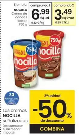 Eroski NOCILLA Crema de cacao 1 sabor oferta