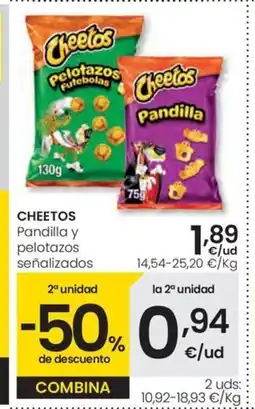 Eroski CHEETOS Pandilla y pelotazos señalizados oferta