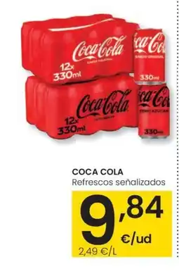 Eroski COCA COLA Refrescos señalizados oferta