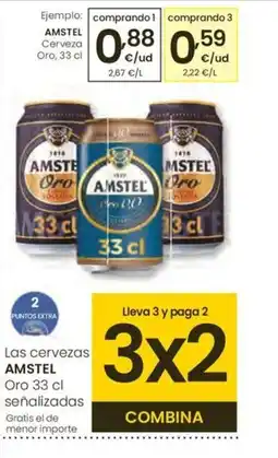 Eroski AMSTEL Cerveza Oro oferta