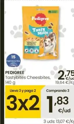 Eroski PEDIGREE Tastybites Cheesbites oferta
