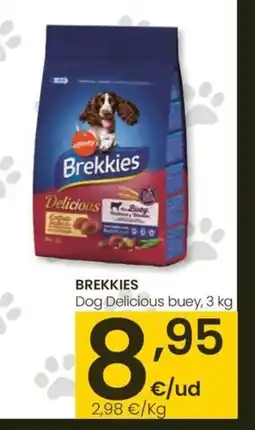 Eroski BREKKIES Dog Delicious buey oferta