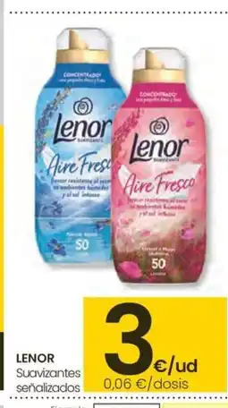 Eroski LENOR Suavizantes señalizados oferta