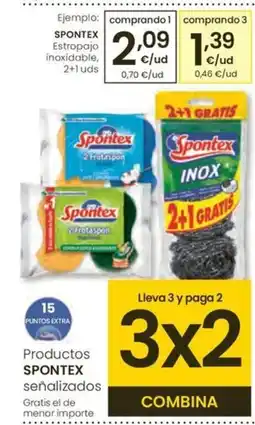Eroski SPONTEX Estropajo inoxidable oferta