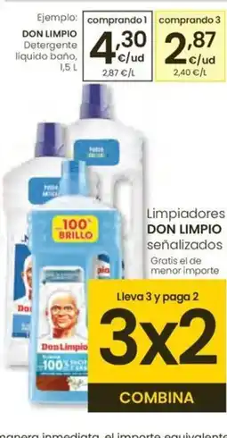 Eroski DON LIMPIO Detergente líquido oferta