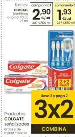 Eroski COLGATE Dentifrico original Total oferta
