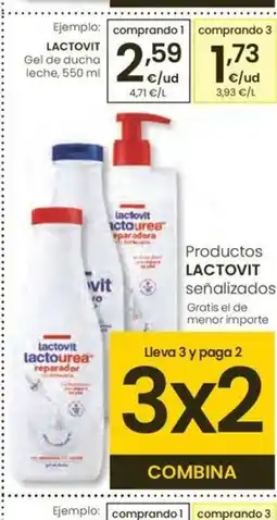 Eroski LACTOVIT Gel de ducha leche oferta
