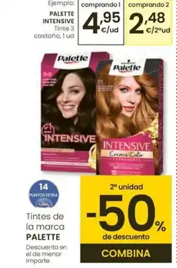 Eroski PALETTE INTENSIVE Tinte 3 castaño oferta