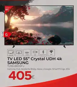 Tien 21 SAMSUNG TV LED 55” Crystal UDH 4k oferta