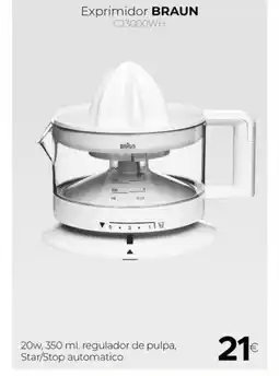 Tien 21 BRAUN Exprimidor CJ3000WH oferta
